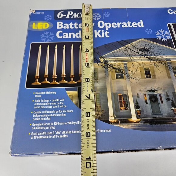 LED Flameless Candle Stick Taper Holder Battery Operated Religion Irish Amish 6 - Picture 12 of 13